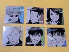 呪術廻戦　スクエアステッカーコレクション　五条　夏油　家入　七海　灰原　甚爾