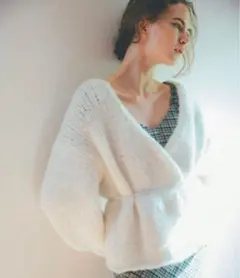 U by SPICK&SPAN U×MIRAI.M カシュクールカーディガンのサムネイル