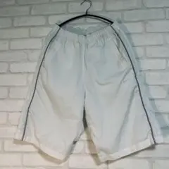 緊急セール【Nike/ナイキ】ジャージ　短パン　ホワイト サイドライン M