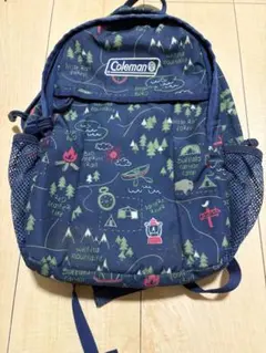 さ*こ様 Coleman キャンプテーマリュック ネイビー