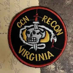 60s 米軍 ベトナム戦争 特殊部隊 スカル 刺繍 ワッペン ミリタリー 古着