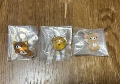 リラックマ クリアマスコットチャーム めじるしアクセサリー　3個セット