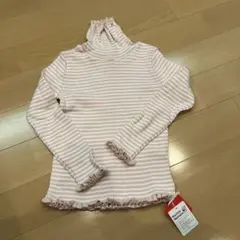 Miki House ストライプ柄 タートルネック 130