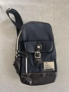 Men's Melrose／ボディバッグ ネイビー ブラック チェック柄