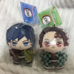 鬼滅の刃　冨岡義勇　竈門炭治郎 ぷりぬいたっちどりーむ　みに　ぬいぐるみ