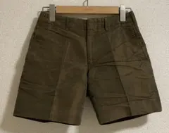 ジュンヤワタナベ コムデギャルソン カーキ コットン ショートパンツ