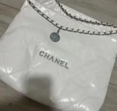 CHANELホワイトトートバッグ キルティングノベルティ商品非売品