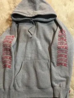 Supreme グレー フード付きパーカー サイズＬのサムネイル