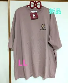 HELLO KITTY ピンク Tシャツ LLサイズ　新品