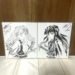 アニメ 鬼滅の刃 刀鍛冶の里編 2枚セット 特典 色紙　時透無一郎・甘露寺蜜璃