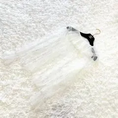 【美品】✨SPINNS ホワイトレースシャツ　レイヤードトップス シースルー