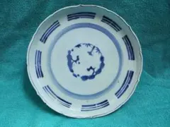 骨董】古伊万里 青白磁 輪花型 算木紋 松竹梅 皿 - メルカリ