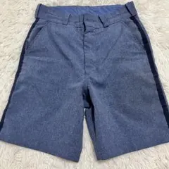 状態良年代物米国製elbecoショートパンツワークウエアアメカジブルーネイビー