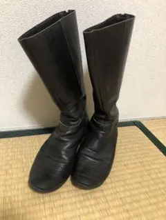ツモリチサト　黒　レザーブーツ　Lのサムネイル