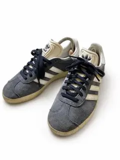 adidas Gazelle グレー/ホワイト スニーカー22.5センチ