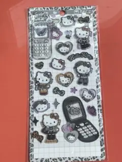 正規品　ハローキティ 平成はっぴーフォン シール ギャルキティ ヒョウ柄