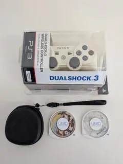 DUALSHOCK 3 ホワイト コントローラー UMD付き