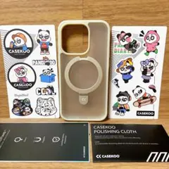 ⭐️CASEKOO iPhone14Pro用ケース クリア・ホワイト