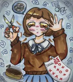 色紙 オリジナルイラスト
