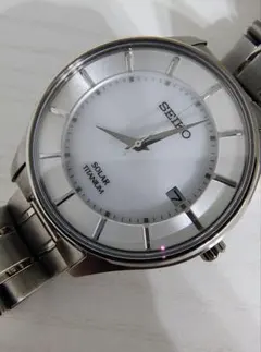 【新品未使用】SEIKO SBTM219 電波ソーラー 白文字盤 シルバー 新品未使用】SEIKO SBTM219 電波ソーラー 白文字盤 シルバー - メルカリ