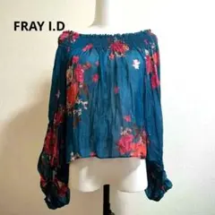 FRAY I.D フレイアイディーワッシャーフラワーオフショルブラウス 花柄のサムネイル