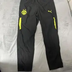 PUMA ドルトムント　BVB 09 ピステパンツ L 黒/蛍光黄