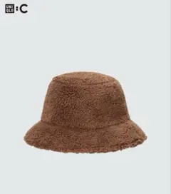 UNIQLO ブラウン バケットハット　ボア　ブラウン