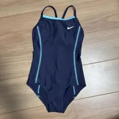 ナイキ　女児水着　ネイビー＆ブルー　130