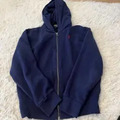 00s Y2K ポロ　ラルフローレン　ジップパーカー　ネイビー