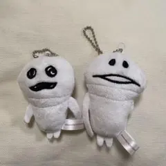 なめこ マスコットぬいぐるみ 白なめこ マサル ガチャガチャ