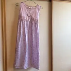 薄紫の雪の結晶ドレス