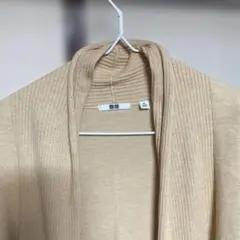 ユニクロ　ベージュ ロングカーディガン　XL