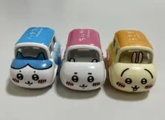 【3点セットまとめ売り】ドリームトミカ　ちいかわ　ハチワレ　うさぎ　ミニカー