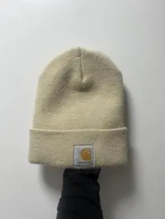 Carhartt クリーム ニット帽 Lサイズ