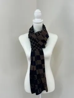 Dayday ok様専用フェンディ ズッカ マフラー ブラウン×ブラック