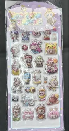 LABUBU ラブブ シール ぷくぷく