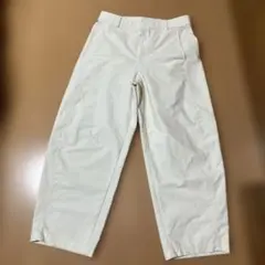 ユニクロ ジャージーバレルレッグパンツ 白 XL レディース