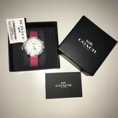 タイムセール！新品未使用☆ coach 腕時計 ピンク 本革ベルト