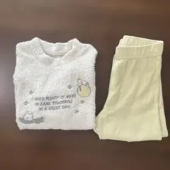 ユニクロ　パジャマセット クリーム色　スヌーピー