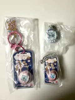 たまごっち カスタムキーリング・おかしなたまごボーロっち　てんしっち　セット