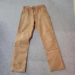 希少品　Carhartt ダブルニーペインターパンツ　裏地あり　ブラウン