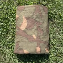 ハンガリー軍　軍幕　ポンチョ　１枚④　 迷彩　ハリケーンカモ　ミリタリー ①激レア希少品 初期型 ハンガリー 軍幕 扇形 ハリケーンカモ