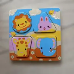 動物キャラクター 木製パズル