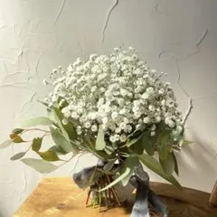 ふわふわかすみ草スワッグ　カスミソウ　スワッグ