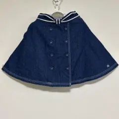 ポンポネット　ジュニア　Ｍサイズ　スカート　デニム生地