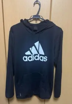 adidas フード付きトレーナー セットアップ ブラック Oサイズ