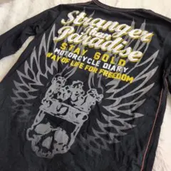 フラッグスタッフ バックプリント 長袖Tシャツ 黒 M 綿100%のサムネイル