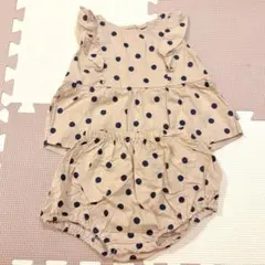 futafuta ドット柄セットアップ 70cm