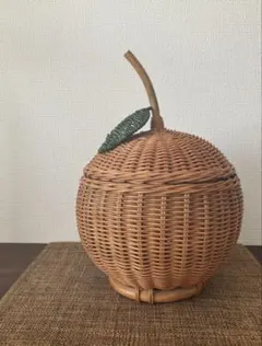 ラタン 果物バスケット (みかん)