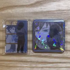 鬼滅の刃 モクテルロト第1弾 新規絵 グリッター缶バッチ アクリルチャーム 義勇